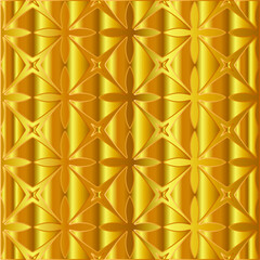 Geometric vector pattern with yellow and white gradient. gold ornament for wallpapers and backgrounds. 