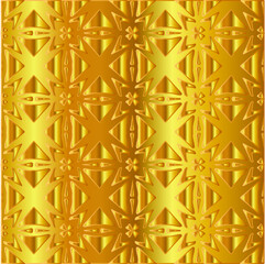 Geometric vector pattern with yellow and white gradient. gold ornament for wallpapers and backgrounds.
