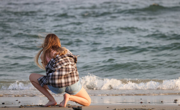 girl on the beach