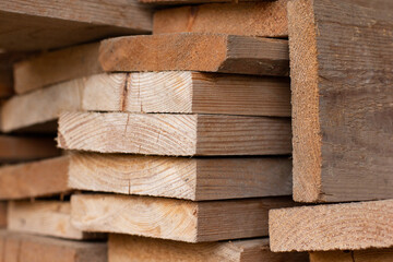 close up view of pieces of wooden boards background