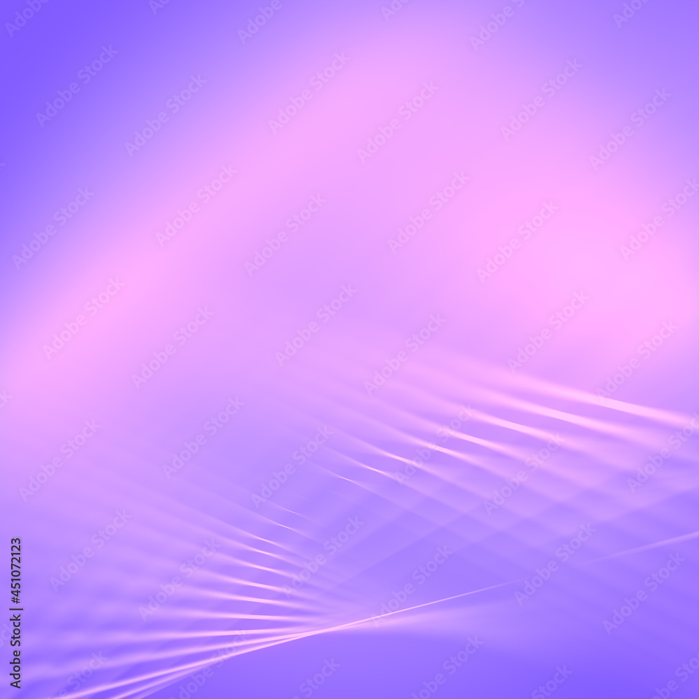 Poster Abstract background with colorful curved lines. Striped contemporary art pattern. 3d rendering digital illustration