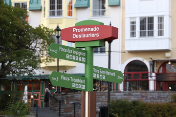 Obraz premium Signage in Mont Tremblant