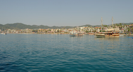 Yacht Marina Netsel. Marmaris. Turkey. Yalanji Boaz. Setur Marinas. Marmaris embankment