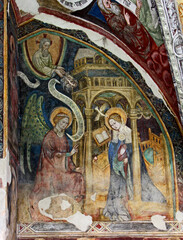 Annunciazione; affresco nel chiostro del Duomo di Bressanone