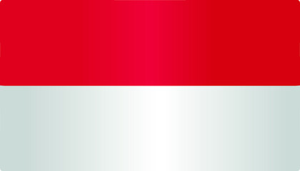 Obraz premium indonesia asia country flag symbol flat vector with gradient color.