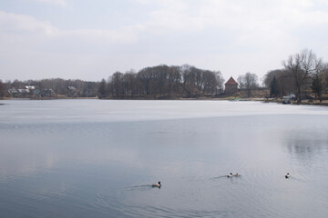 lake in winter