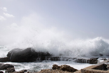 storm over the sea