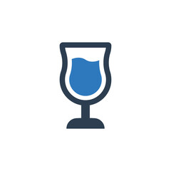 Drink Glass Icon - Drinking Cup Icon