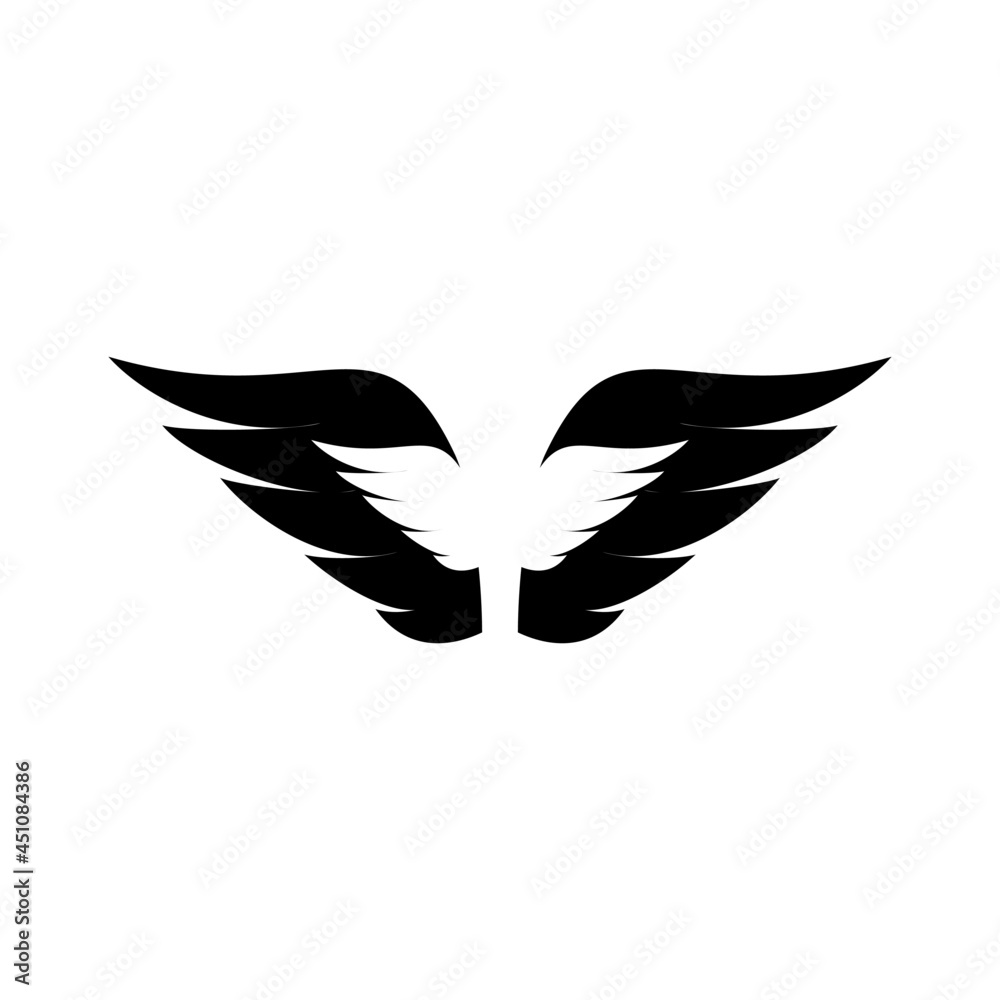 Wall mural double wings logo