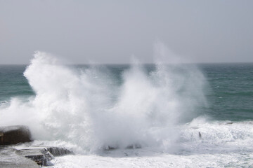 waves on the beach