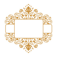 frame with floral ornament