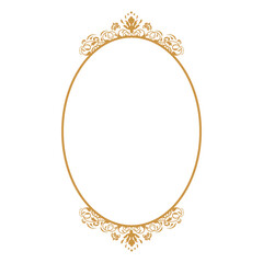 frame with floral ornament