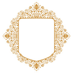 frame with floral ornament