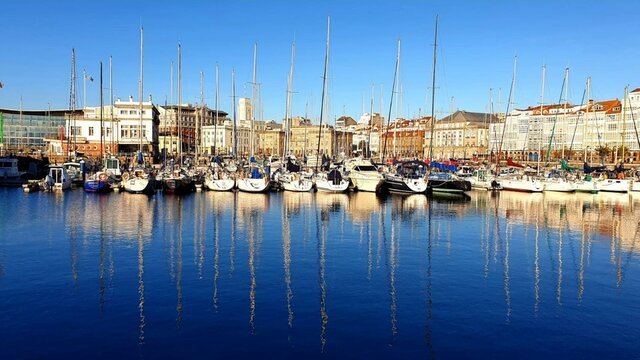 Puerto deportivo de Sanxenxo, Galicia