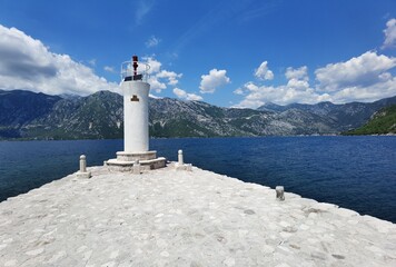 hot summer day in perast montenegro