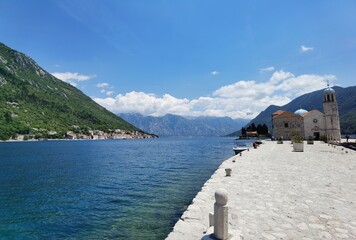 hot summer day in perast montenegro