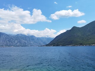 hot summer day in perast montenegro