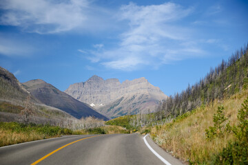 Fototapeta premium Landscapes and scenery in Red Rock Canyon and Blackiston Falls regions of southern Alberta