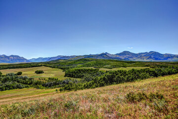 Obraz premium Landscape scenery around Waterton Lake in Southern Alberta
