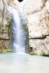 Naklejka premium waterfall in the forest