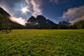 
landscape of the dolomites, alps, italians.
