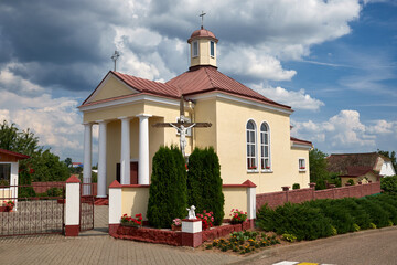 Church of the Mother of God in Korelichi, Grodno region, Belarus.