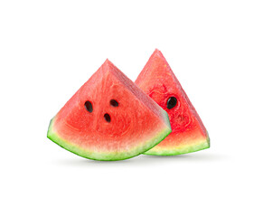 Watermelon slicee on the  white background