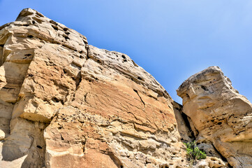 Sights in Writing on Stone Provincial Park in Alberta a UNESCO World Heritage Site