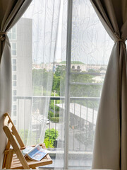 window with curtains