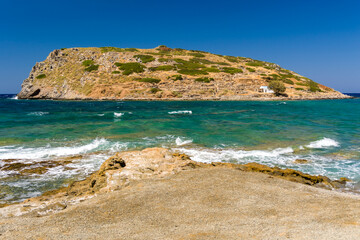 Ancient Minoan ruins on the island of Mochlos, Crete, Greece