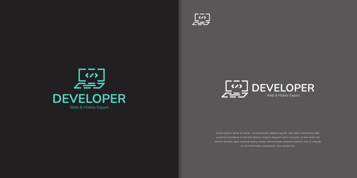 Developer logo design template
