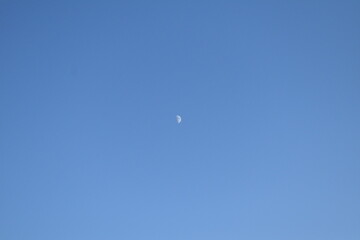 Moon in a Blue Sky