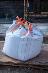 Bulk Bag flextable strong large sack Heavy moved with crain or  Construction Equipment for shipping heavy raw materials