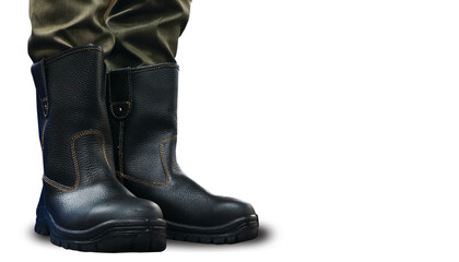 fCool black high boots for daily activities and protect the feet. Workers also wear these shoes as foot protection while working to protect their feet from work accidents.