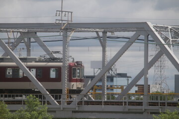 Naklejka premium 近鉄名古屋線の電車