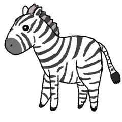 しまうま　イラスト　素材
