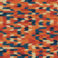 The Seamless Stained Glass Patterns, Abstract Colorful Parallelogram Patterns