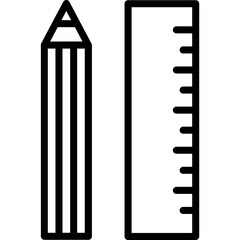 pencil and ruler