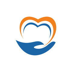 hand care logo design vector icon template