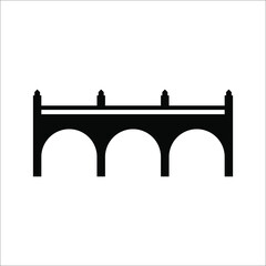 bridge icon vector button logo symbol concept, isolated on white background. eps 10
