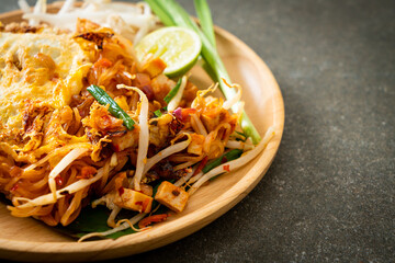 Pad Thai - stir fried noodles in Thai style with egg