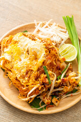 Pad Thai - stir fried noodles in Thai style with egg