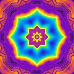 Esoteric yoga abstract background.