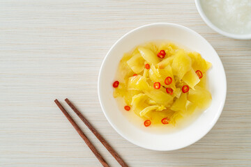 spicy salad pickle cabbage or celery with sesame oil