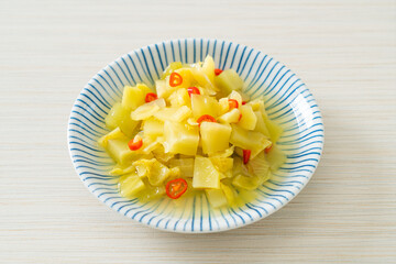 spicy salad pickle cabbage or celery with sesame oil