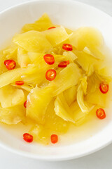 spicy salad pickle cabbage or celery with sesame oil