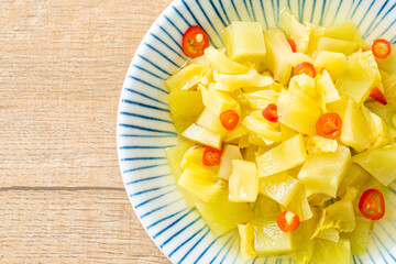 spicy salad pickle cabbage or celery with sesame oil