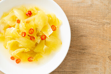 spicy salad pickle cabbage or celery with sesame oil