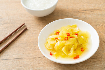 spicy salad pickle cabbage or celery with sesame oil