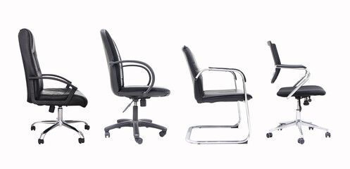  Office chair. Side photo structure empty for office many kinds and player from vertical with for...